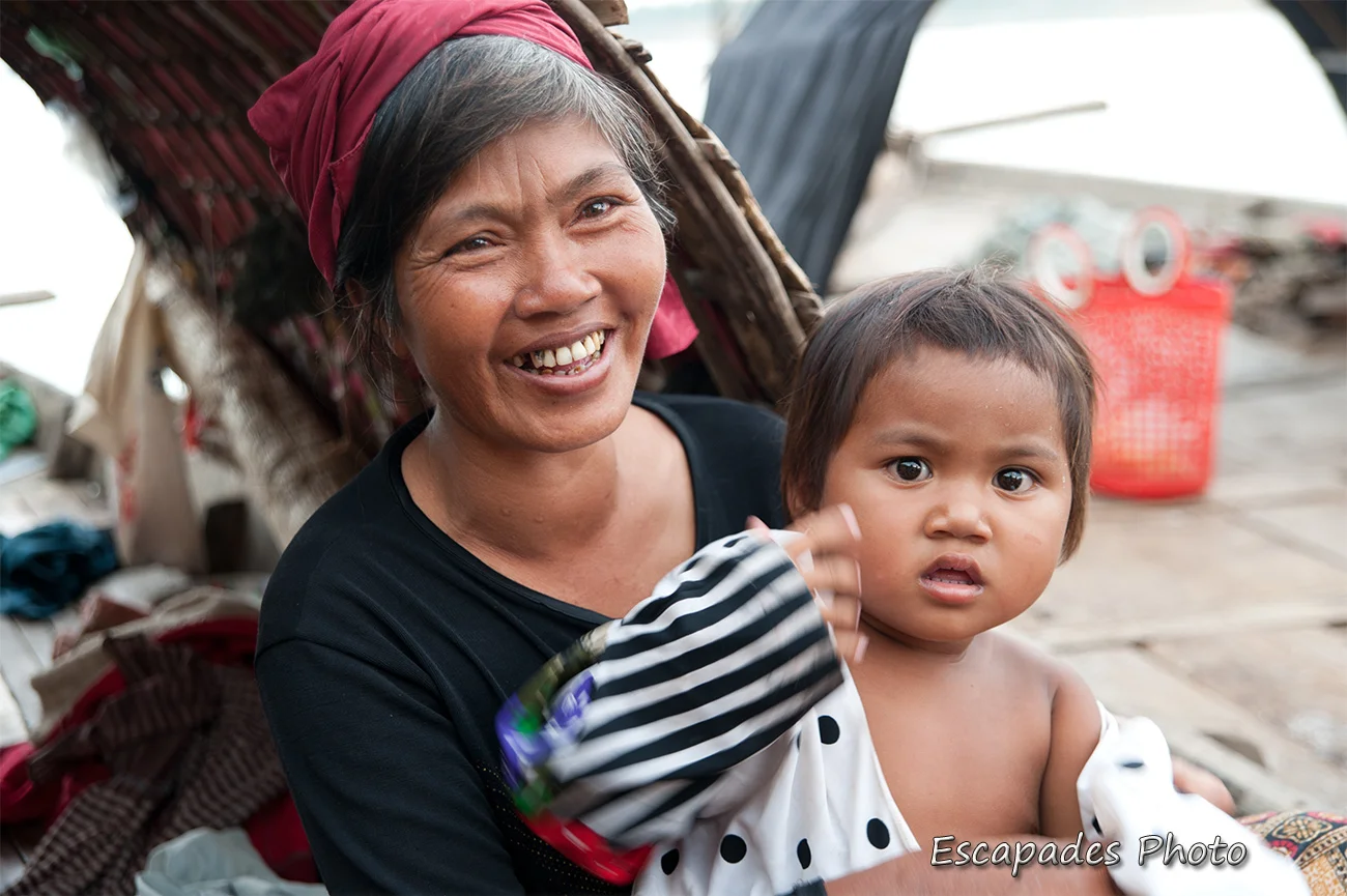  Portrait femme et enfant de pêcheur