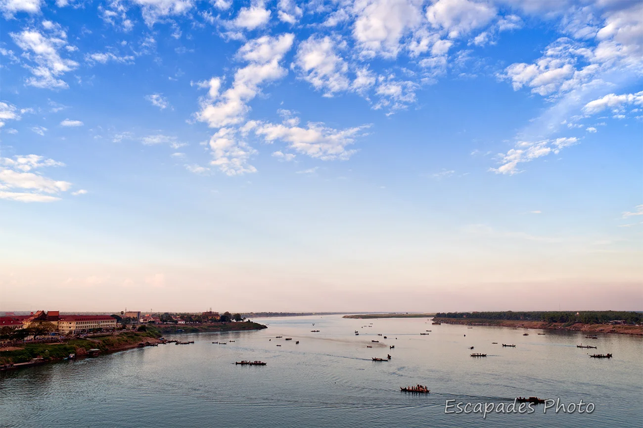 Mékong à Kampong Cham - Les pêcheurs