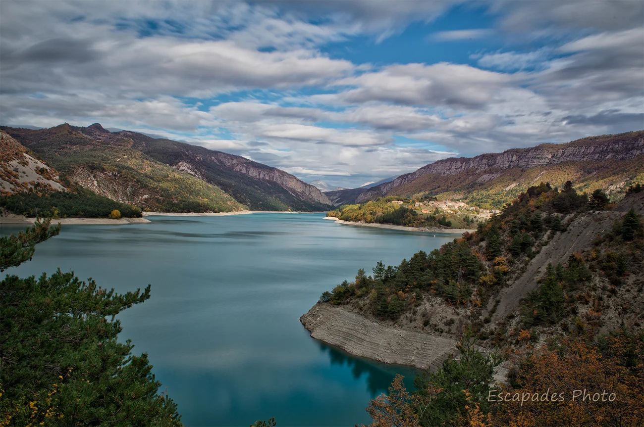 Lac du Castillon en perspective
