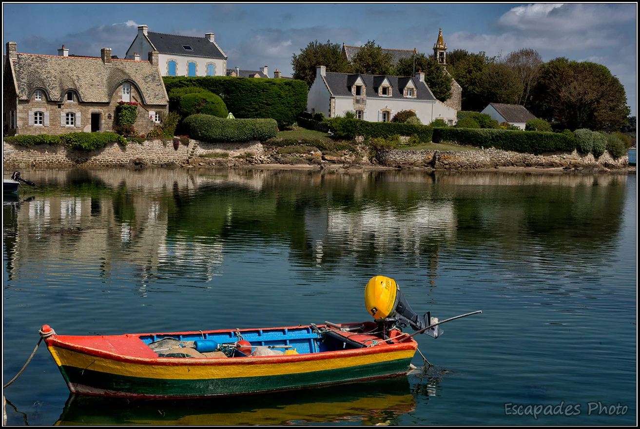 îlot de Saint-Cado - la barque colorée